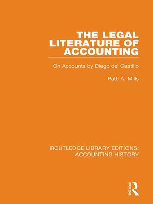 cover image of The Legal Literature of Accounting